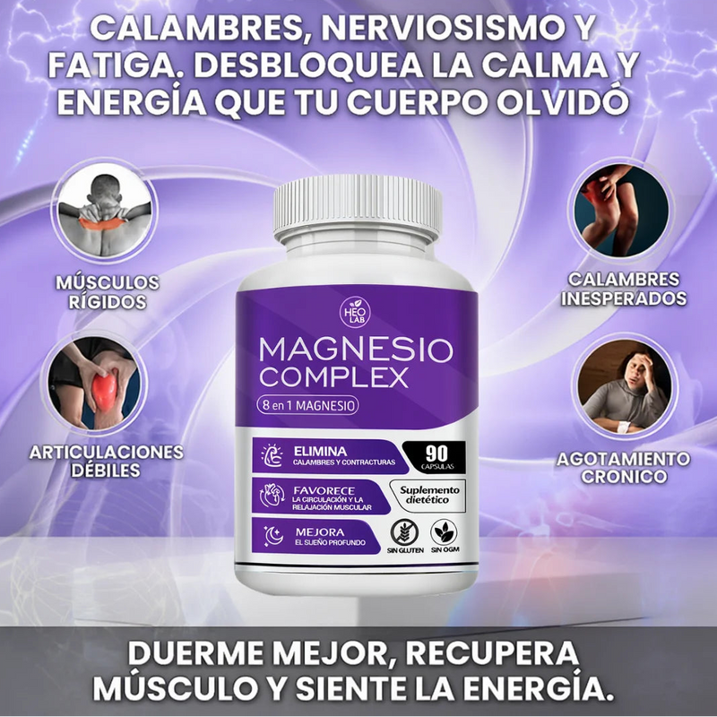 Magnesio de Heo Lab - 1000 mg – 90 cápsulas Original | Energía, descanso y recuperación II