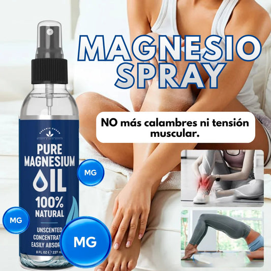 SPRAY DE MAGNESIO - Alivia el dolor y mejora el descanso
