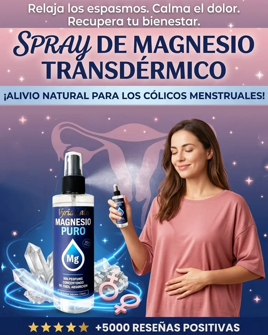 SPRAY DE MAGNESIO - Alivio Natural Para los Cólicos Menstruales