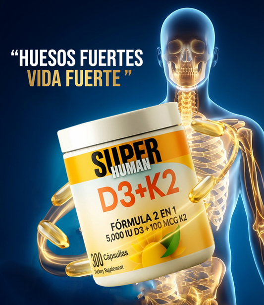 VITAMINA D3 + K2 - "Escudo Óseo" - Protección Integral y Densidad Mineral