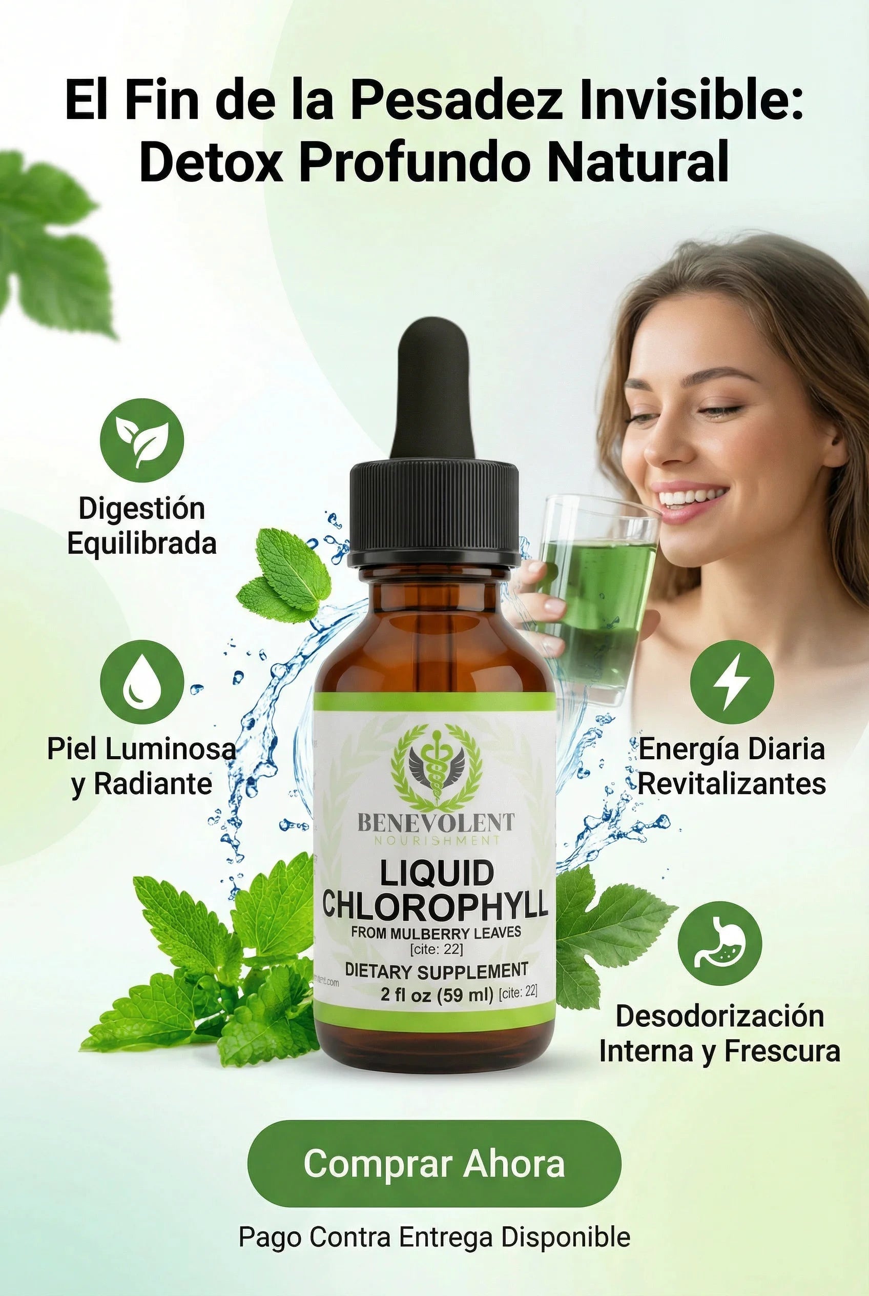 Clorofila Líquida | Desintoxica tu Organismo y Activa tu Metabolismo